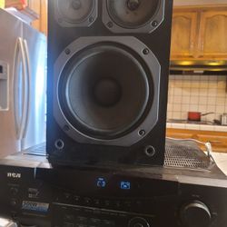 Rca 500 watt receiver with 8" sony speaker nice for a garage today only 
