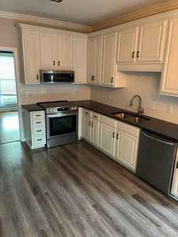 Cabinets and counter tops