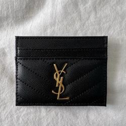 YSL Wallet Card Holder Black