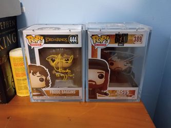 Signed Funko Pop Lot – Frodo Baggins & Jesus