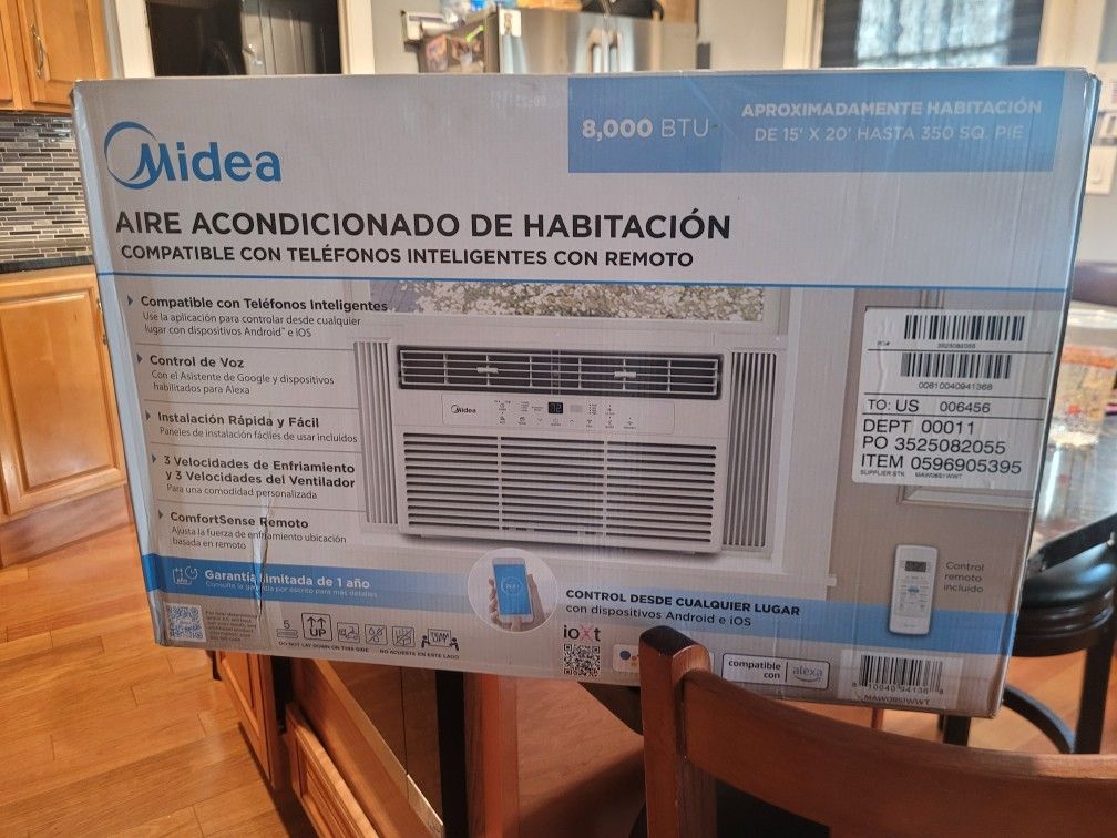 New Air Conditioner 8,000 Btus