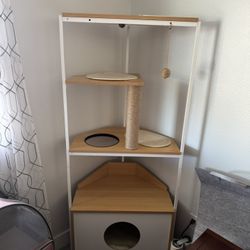 5’ cat tree already assembled 