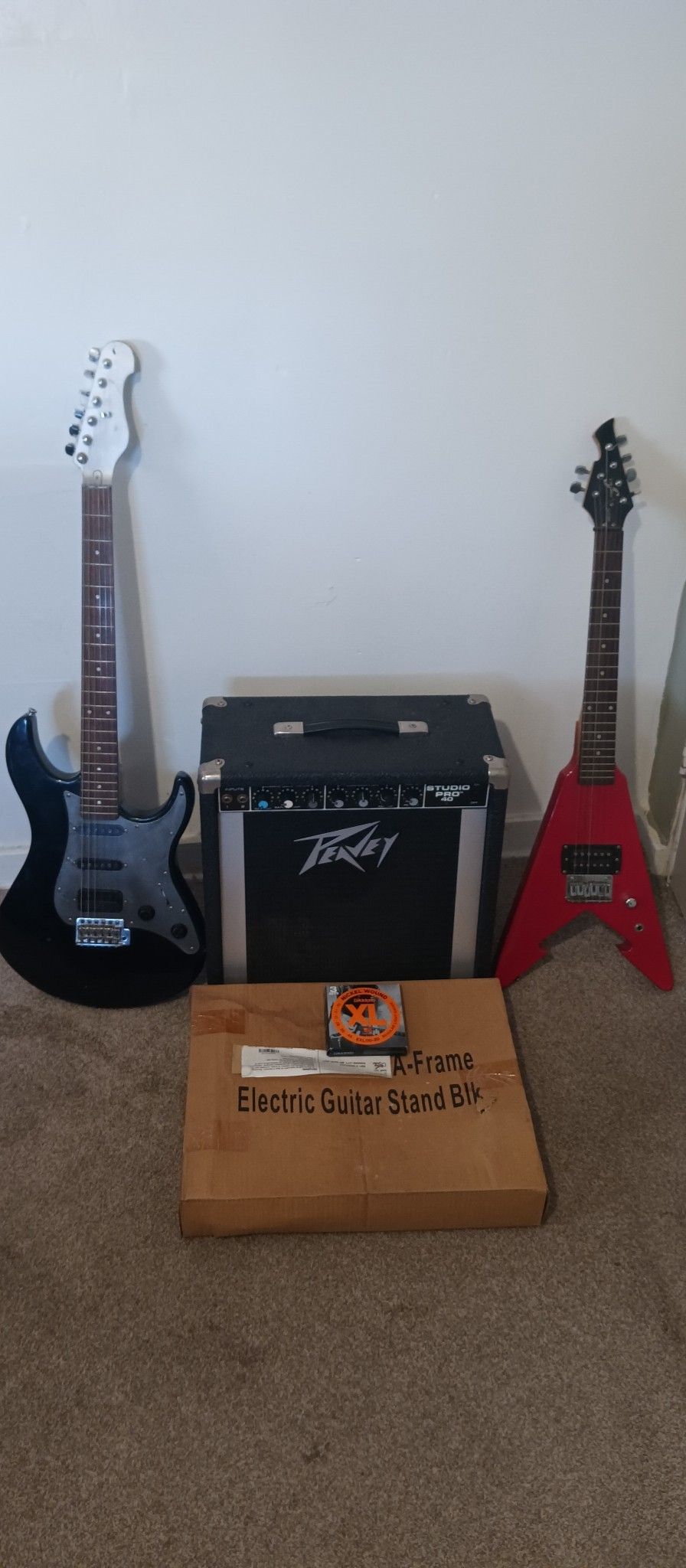 Electric Guitar And Amplifier