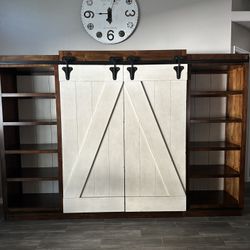 Barn door Entertainment Center 