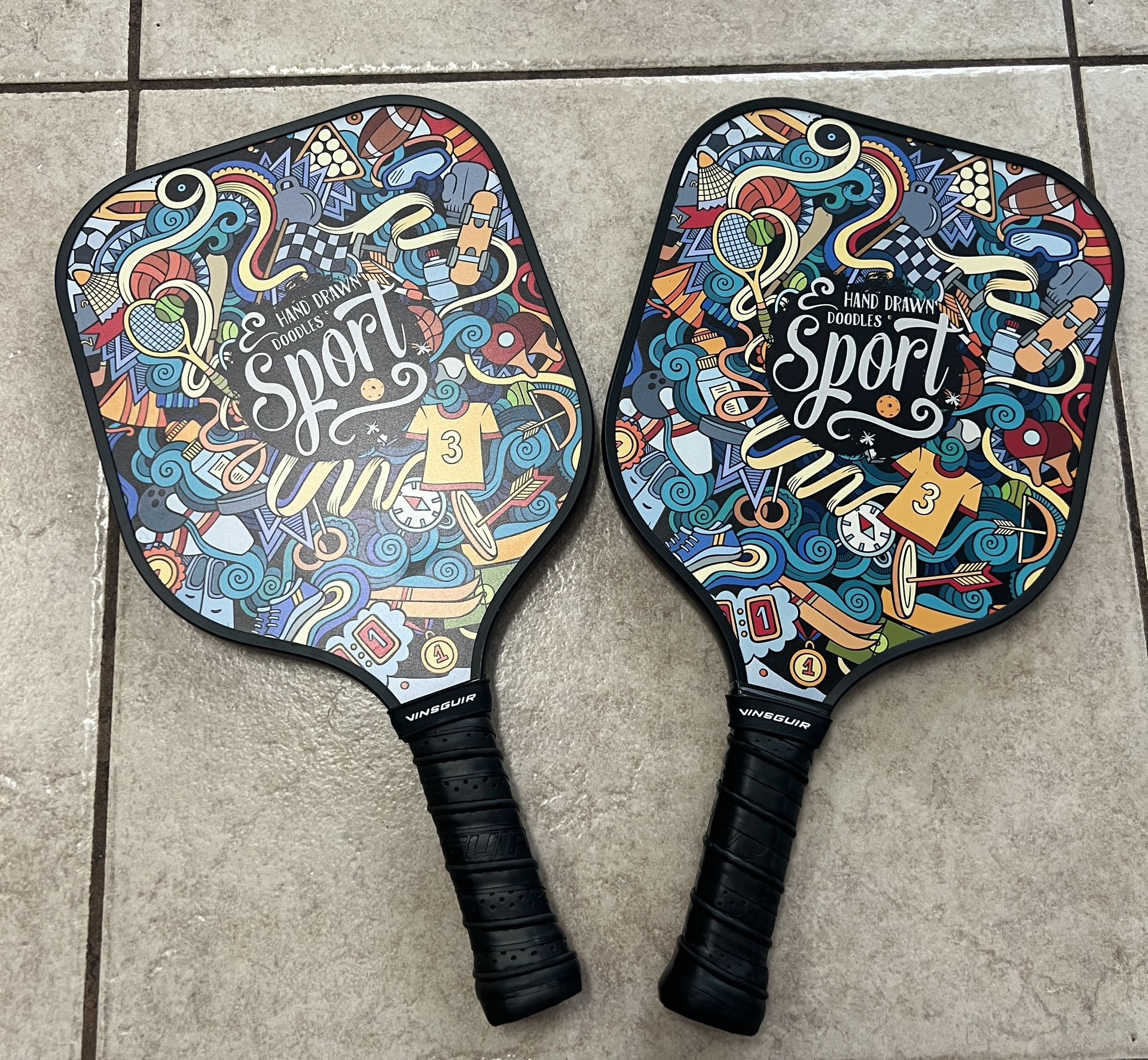 VINSGUIR Pickleball Paddles Set + Case