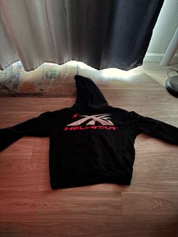 Black and red hellstar hoodie