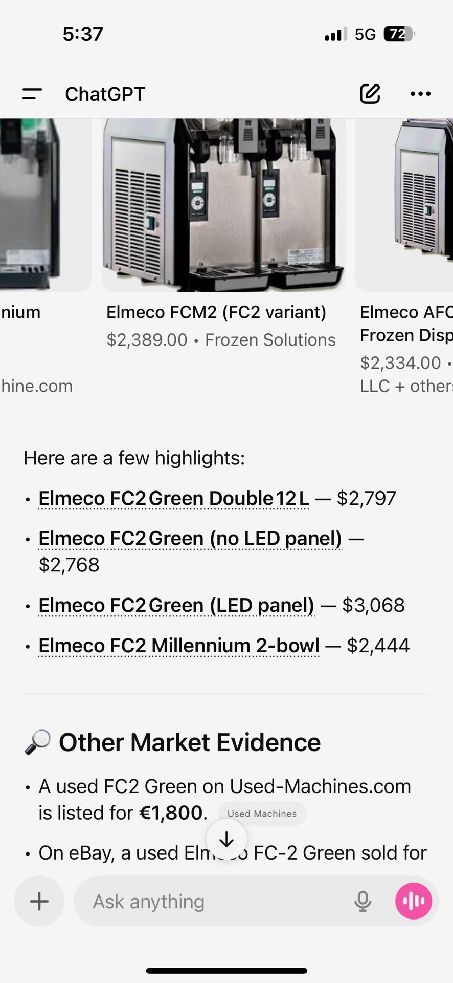 Commercial dual tank slushy machine