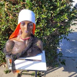 Hand Braided Wig Hat 