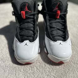 Air Jordan 6 Rings Black/white/red 6Y CLEAN