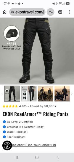 Ekon Road Armor motorcycle riding pants