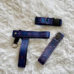 Dog Harness Bundle in Royal Blue And Pink 