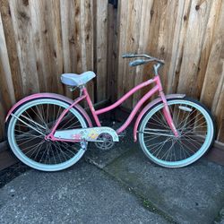 26” Huffy Cranberry Cruiser Bike Needs Front Innertube 