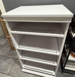 White wood closet
