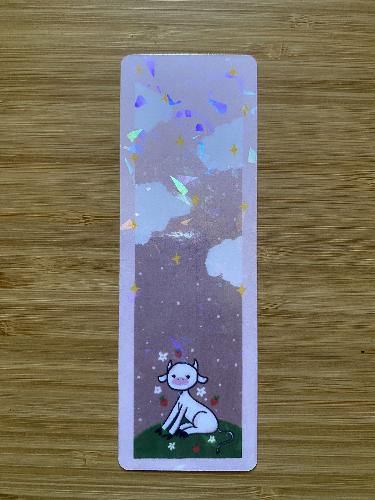 Strawberry Cow Bookmark
