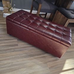 Modern Ottoman Bench With Storage, New