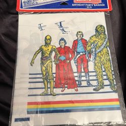 Star Wars Vintage 1981 Empire Strikes Back Party Banner