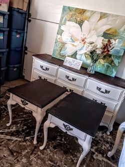 French Provincial Farmhouse Dressers, Nightstands  Buffets 