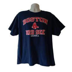 Boston Red Sox men's navy blue short-sleeve graphic t-shirt size XL