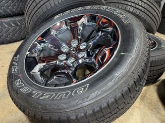 🚚FREE DELIVERY 🔥4 2025 Ram 1500 20” Wheels Chrome Bridgestone 275/55r20 100%% 6x5.5