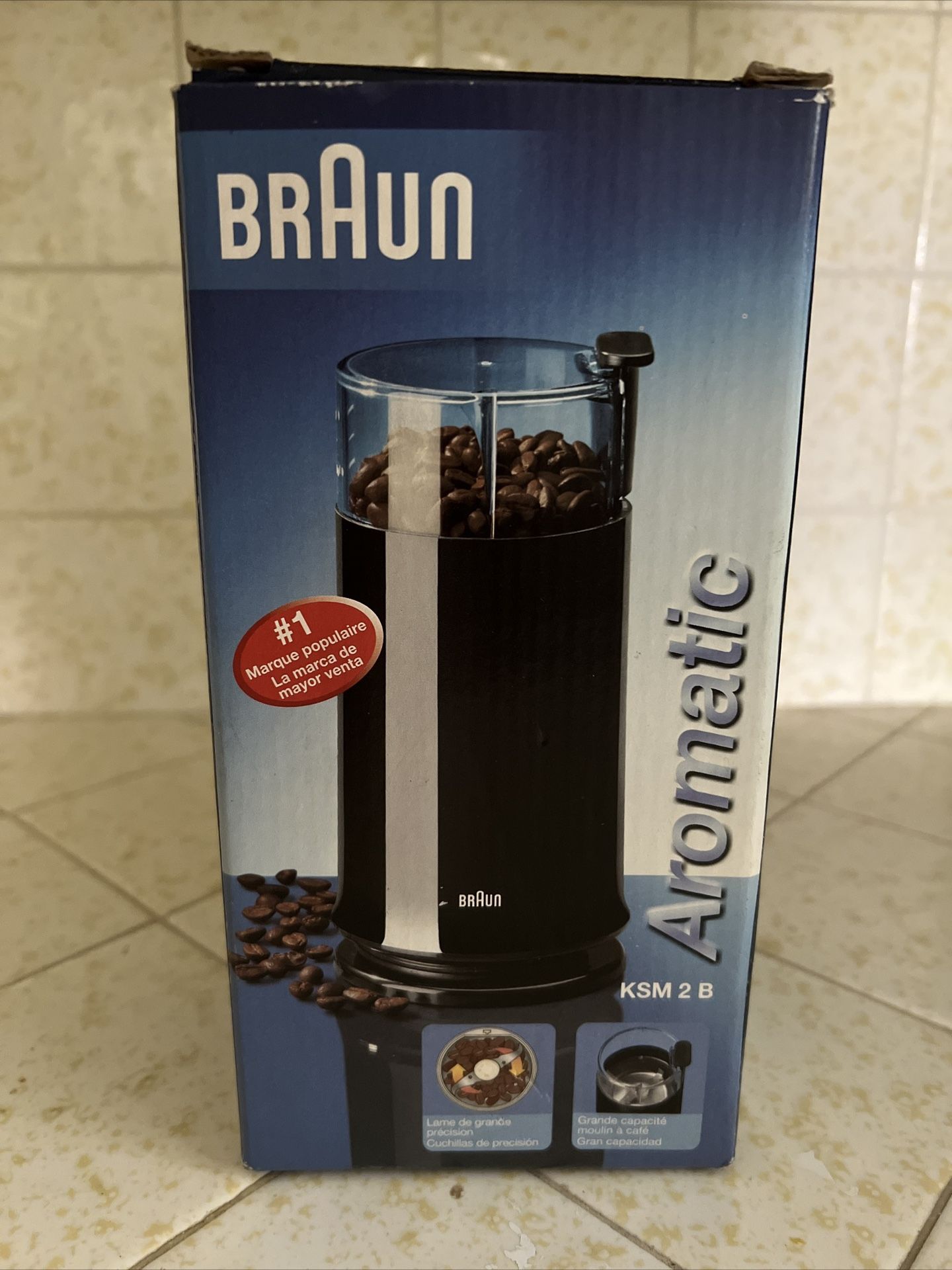 BRAND NEW Braun Aromatic Coffee Grinder, Black