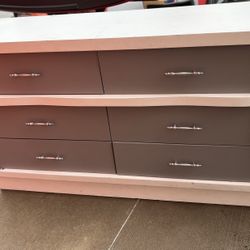 Gray And White Dresser