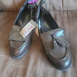New Primark Brown Tassel Fringe Loafers - Size US 7