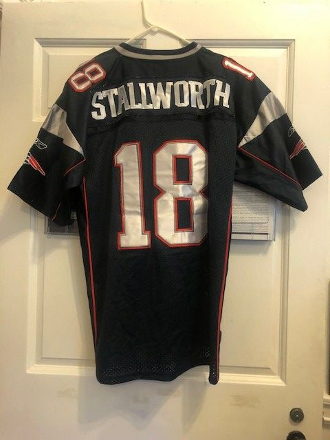 Blue Donte Stallworth New England Patriots Reebok Jersey Mens Size 54 (2 X-Large)