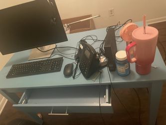 computer desk and chair