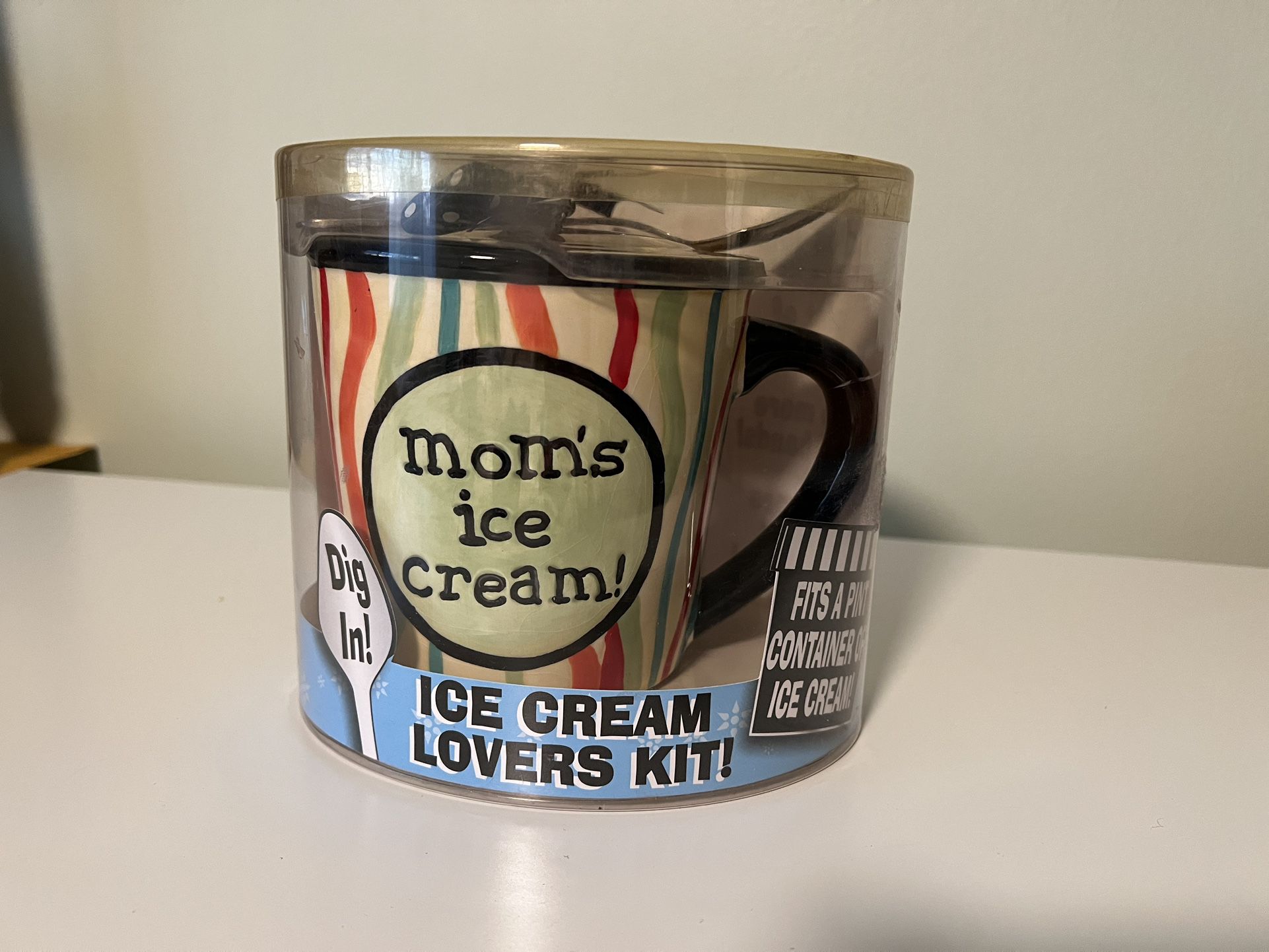 Ben & Jerry's Mom's Ice Cream! Pint-Sized Dessert Mug with Spoon Gift Set 