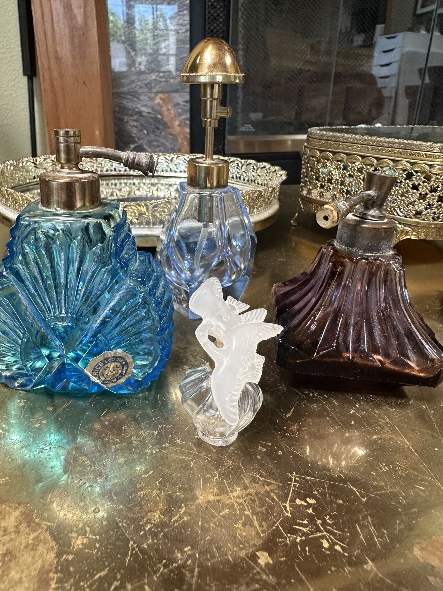 4 Vintage perfume bottles