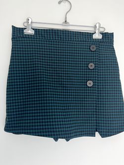 Altar’d State Plaid Checkered Mini Skirt Skort L