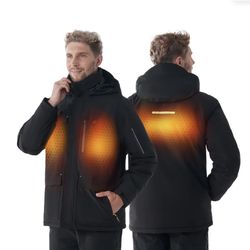 INOKRAFT SWAP-ON Heated Jacket for Men - Large, Black