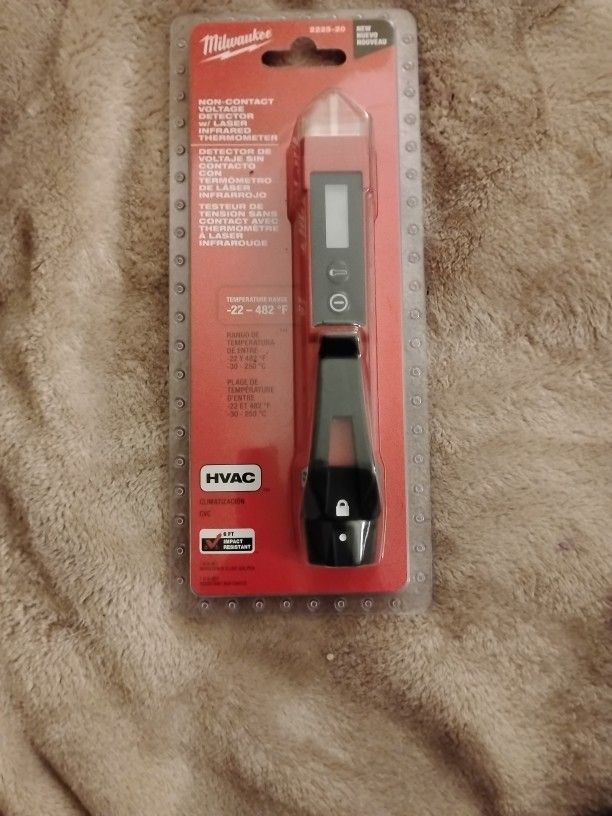 Milwaukee No Contact Voltage Detected With Laser Infrared Thermometer