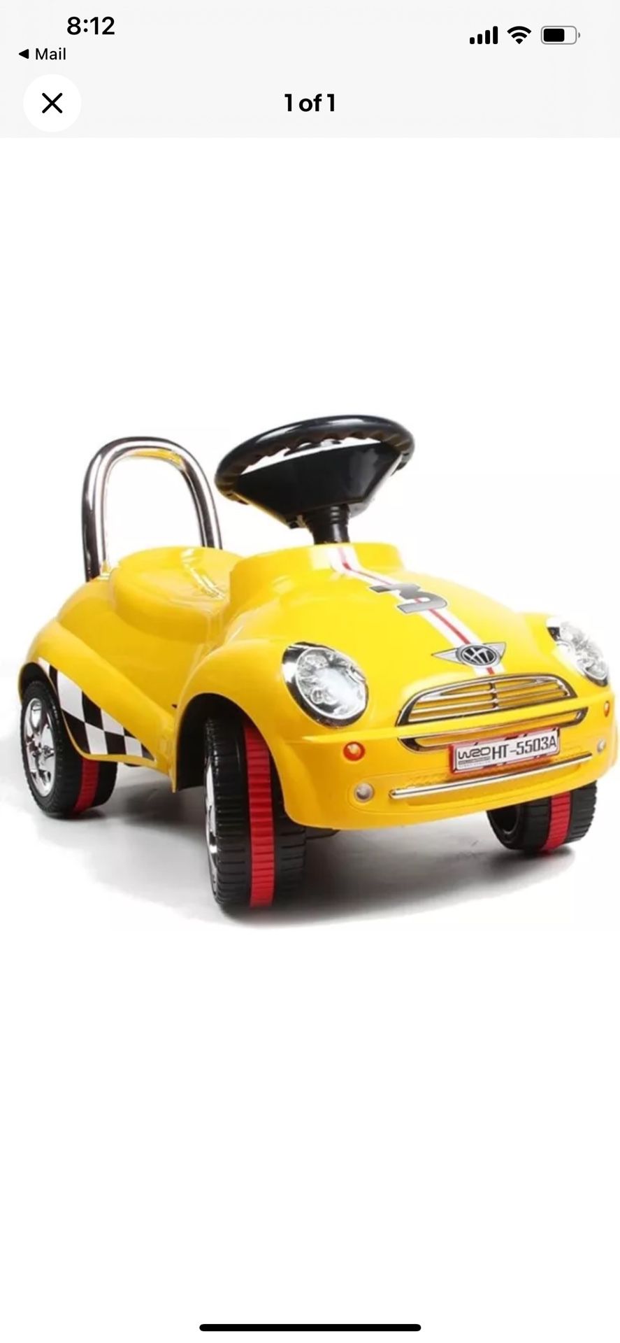 3-in-1 Ride On Car Toy Gliding Scooter with Sound & Light Yellow