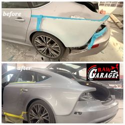 Raw Garage, Car painting, Bedliner, Paint Body Shop, frame pulling, dents, scratches, crashed cars, fix cars, paint cars, painting, paint shop, damage