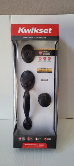 Kwikset Smartkey Bronze Front Door Lock 