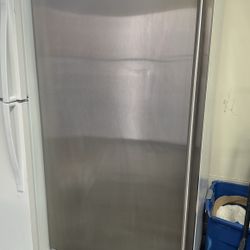 Electrolux Upright Freezer With Ice Maker In Stainless Steel