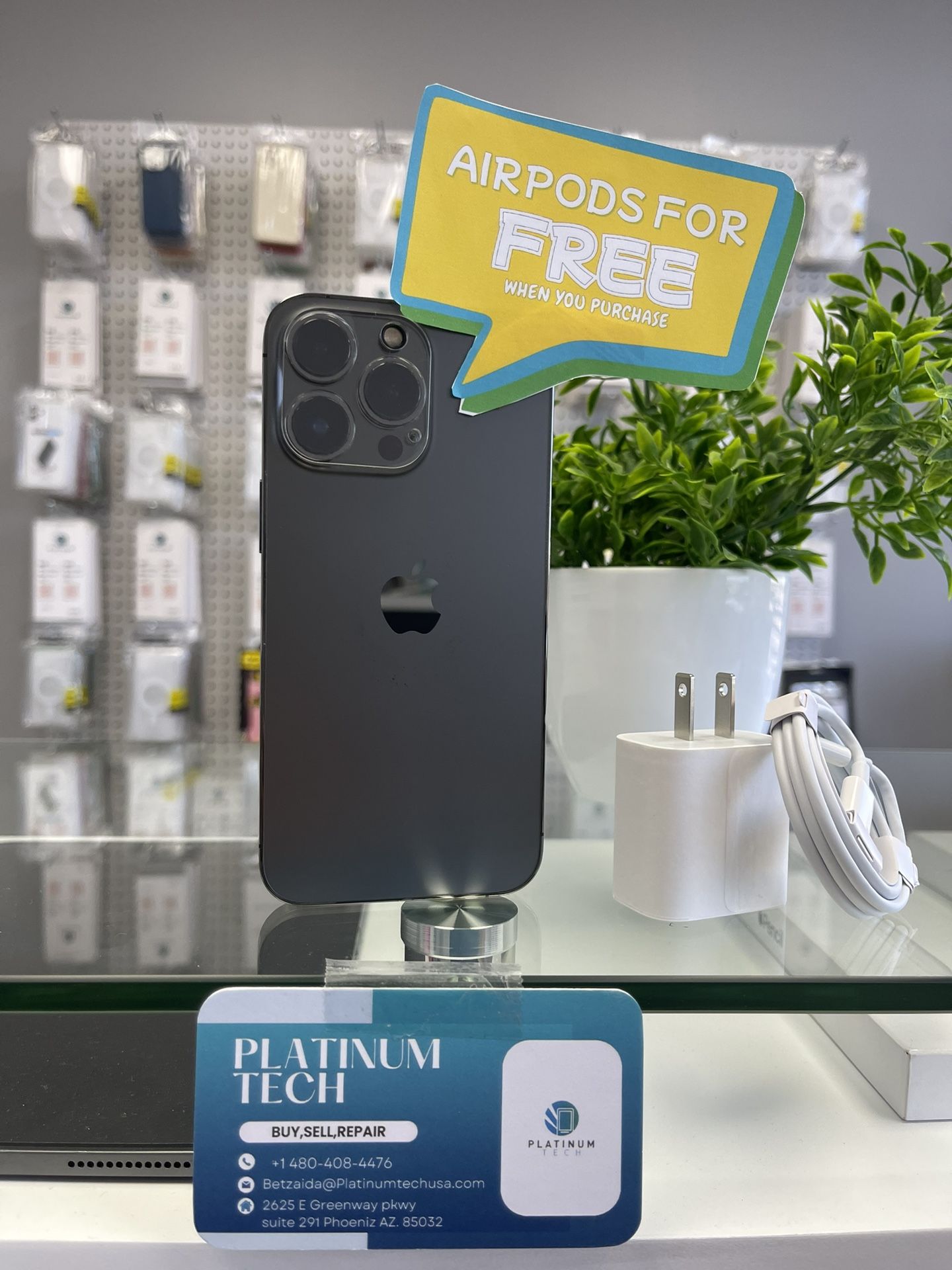 iPhone 14 Pro Max Unlocked Like New 256Gb. Black Color