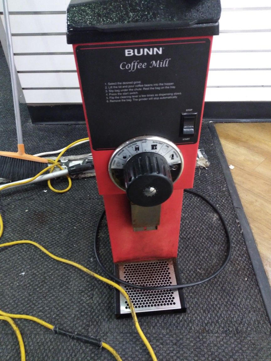 Bunn o matic Gourmet Coffee Grinder Red