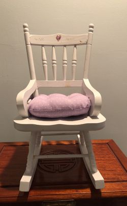 Wooden rocking chair - fits American Girl Sized doll