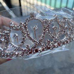 Tiara- Rose gold pink -new in package