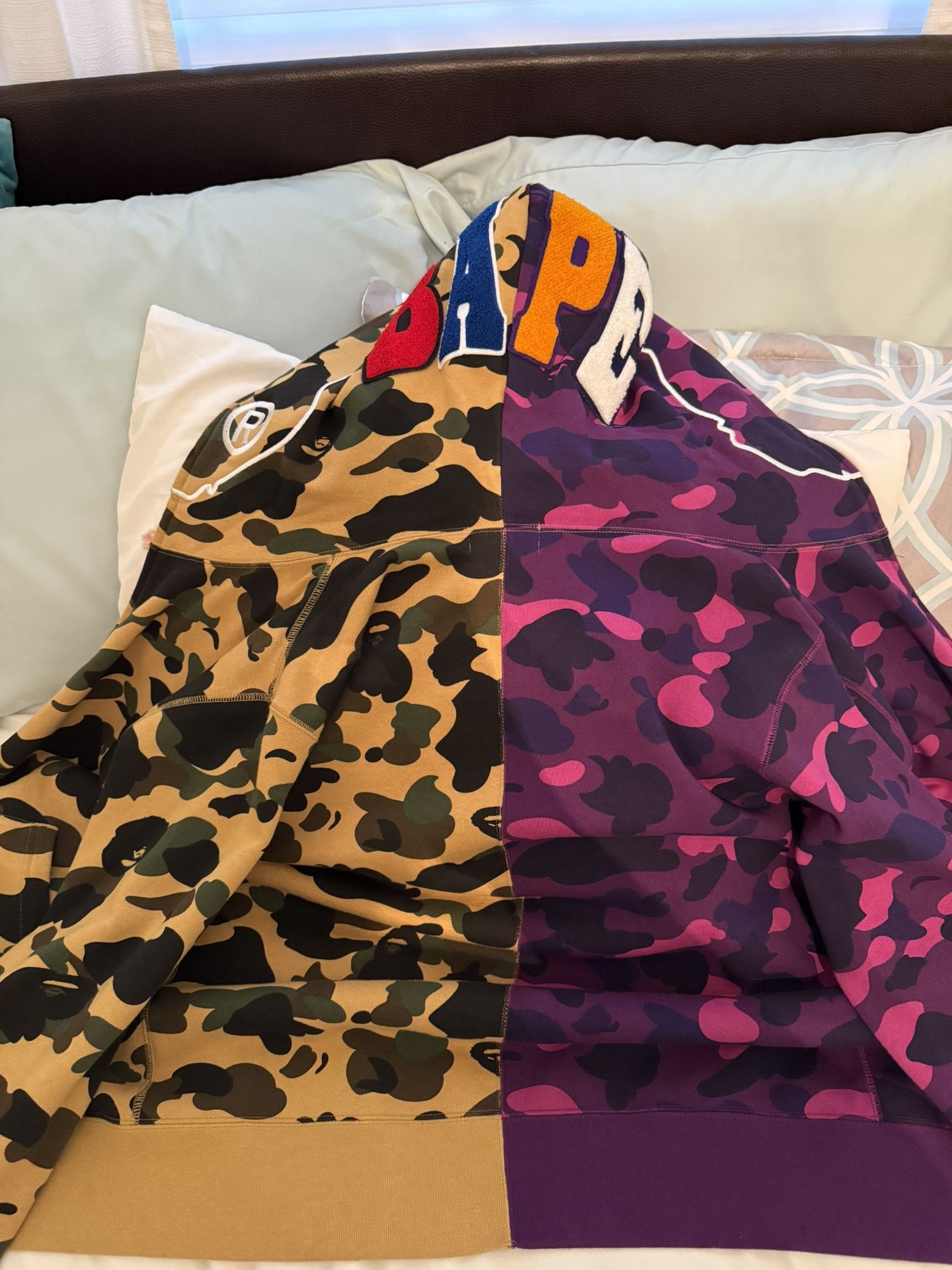 BAPE Full-Zip Hoodie, Size Large