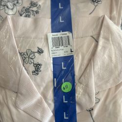 Women Pajama Set 2 Piece Size Large 