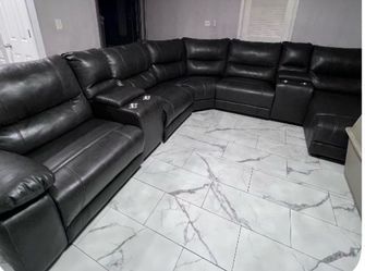 Leather theater seating reclining chairs