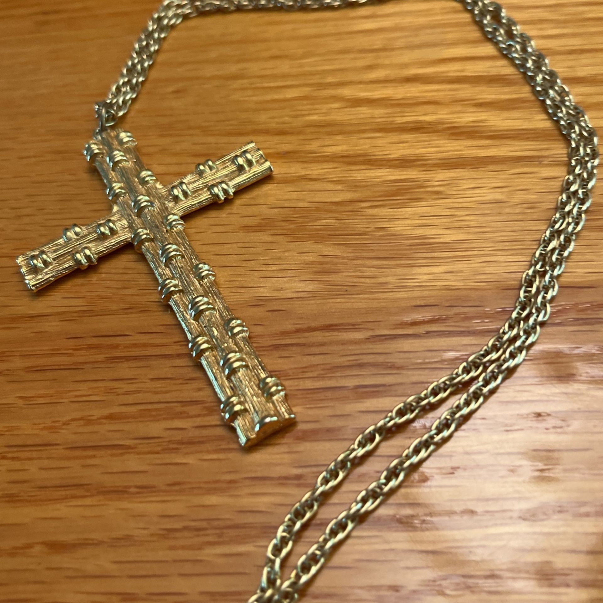 Gold Coated Cross Necklace