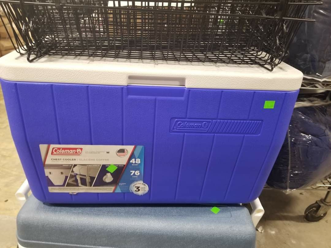 Coleman 48 Quart Chest Cooler $25 FIRM