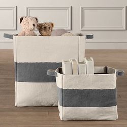 Restoration Hardware Baby & Child Canvas Storage Bins