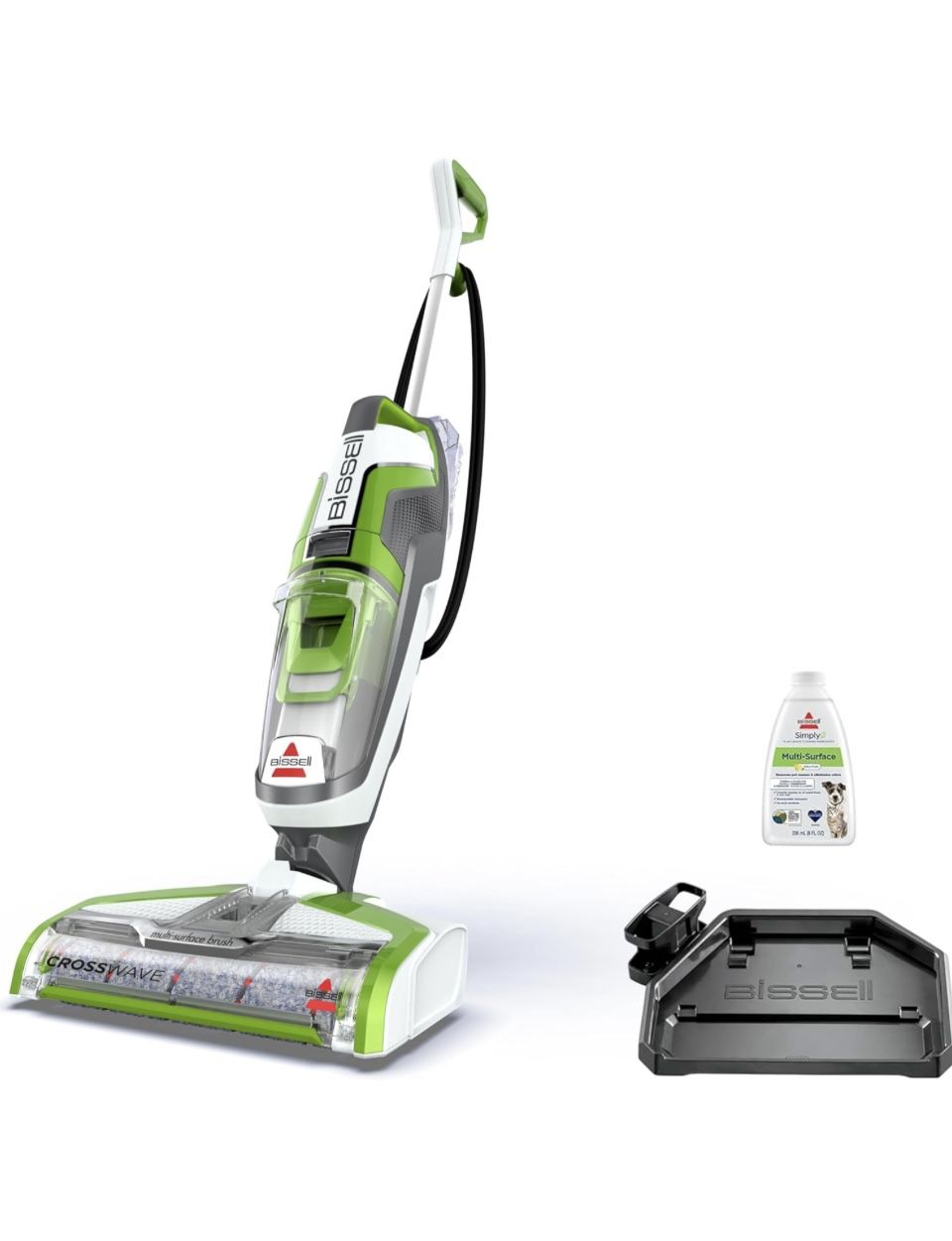 BISSELL Crosswave Turbo Vacuum Mop All in One Wet and Dry Vac Combo Hard Floor & Area Rug Cleaner,