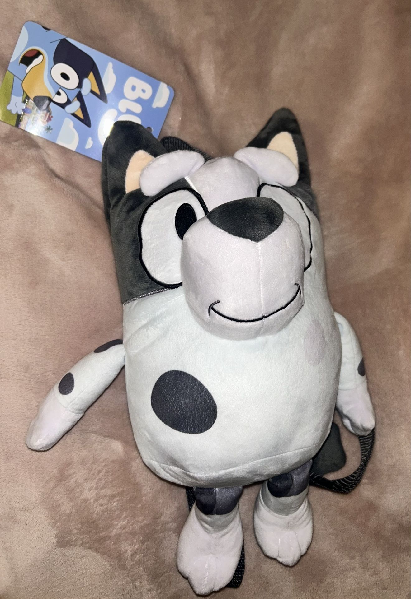 Bluey’s cousin Muffin backpack style plushy