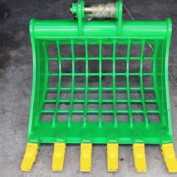 Mini Excavator CAT-305 Bucket Skeleton with Teeth 30-inch width.